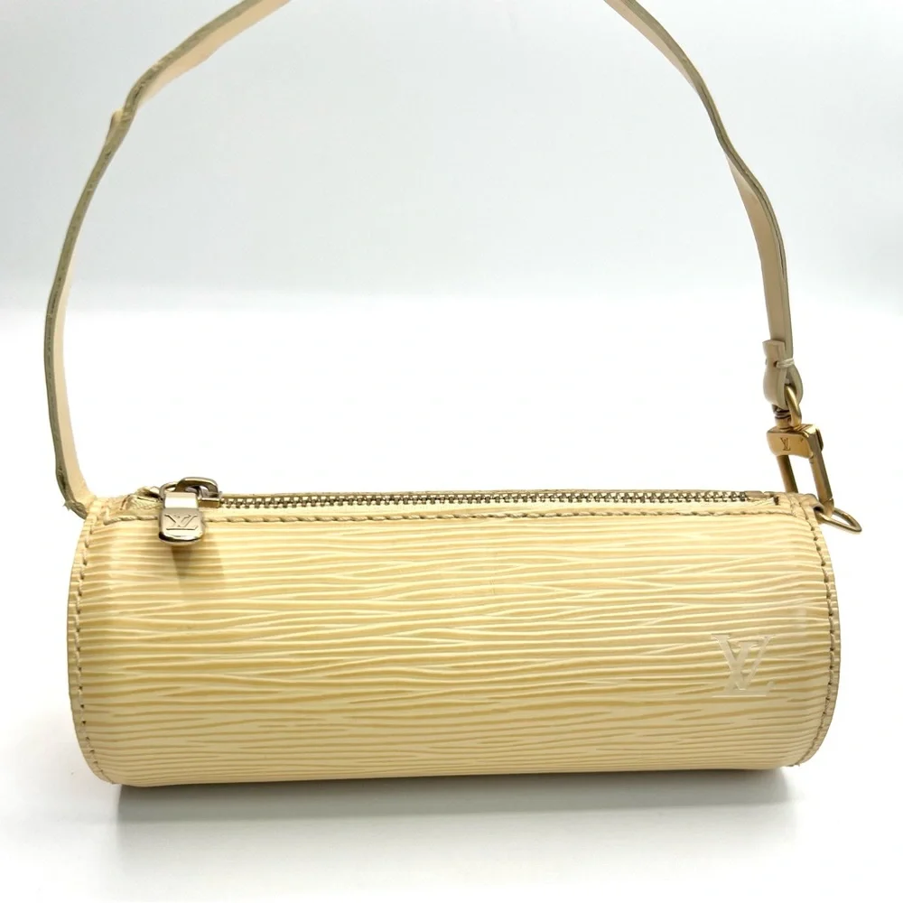 Louis Vuitton Papillon Pochette Barrel Bag in Vanilla Epi Leather